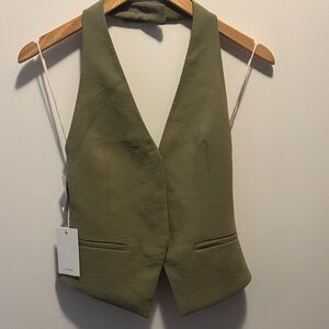 Wilfred Bosana Green Vest NWT Size 0